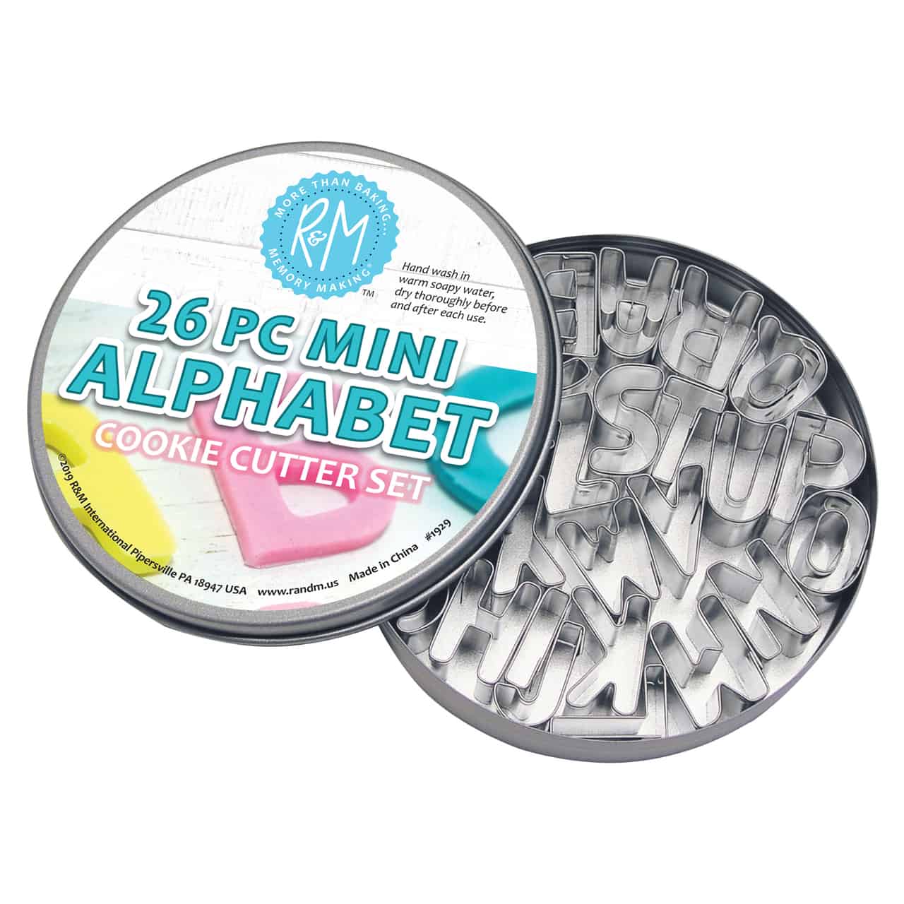 Mini Alphabet 26 pc Cookie Cutter Set - R&M
