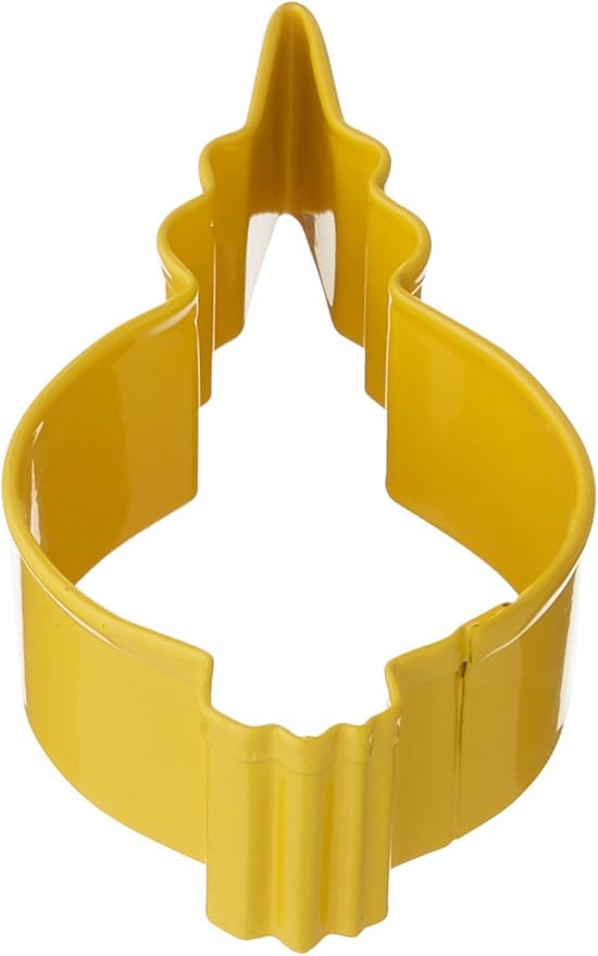Yellow Fancy Round Ornament 3.5" Cookie Cutter - R&M
