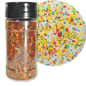Rainbow Edible Glitter Flakes