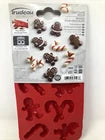 Gingerbread People and Candy Cane Silicone Molds, set of 2- Trudeau