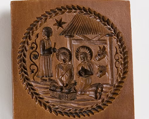 Nativity Scene Cookie Mold - House on the Hill