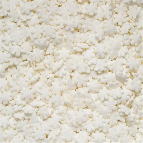 White Snowflake Quins Sprinkles