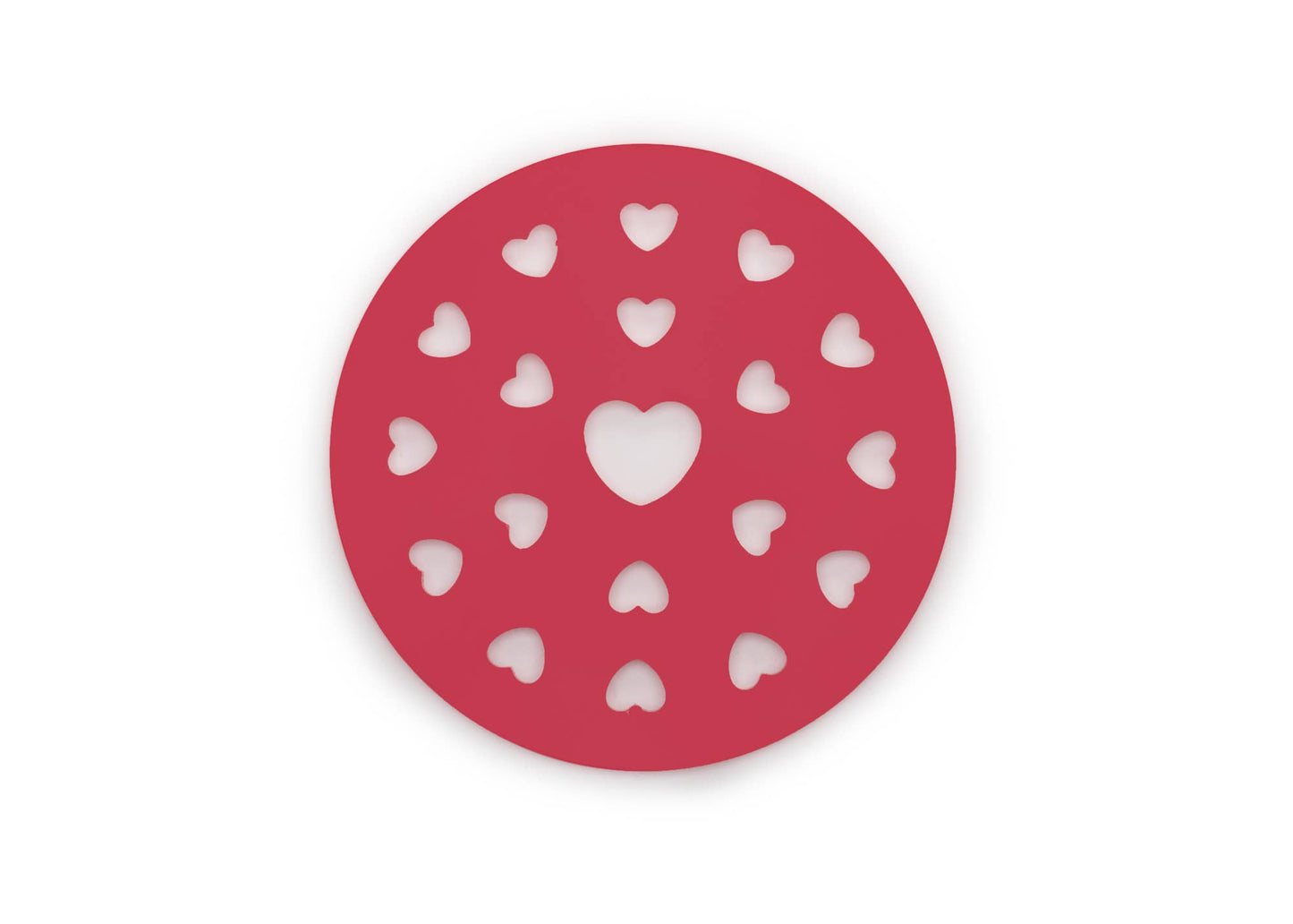 Heart Pie Top Cutter, Plastic, Red, 9.75" x 9.75" - Fox Run