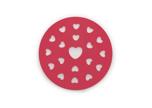 Heart Pie Top Cutter, Plastic, Red, 9.75" x 9.75" - Fox Run