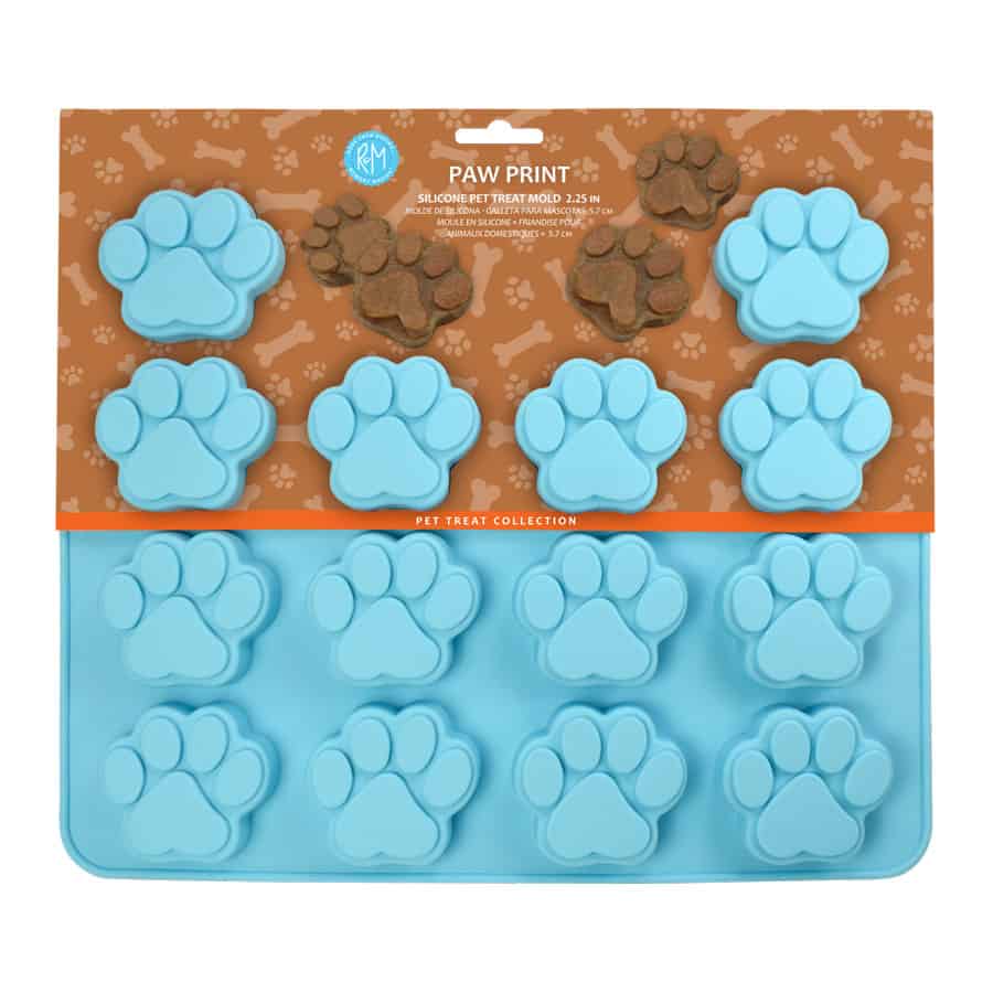 Paw Print Pet Treat Silicone Mold - R&M International