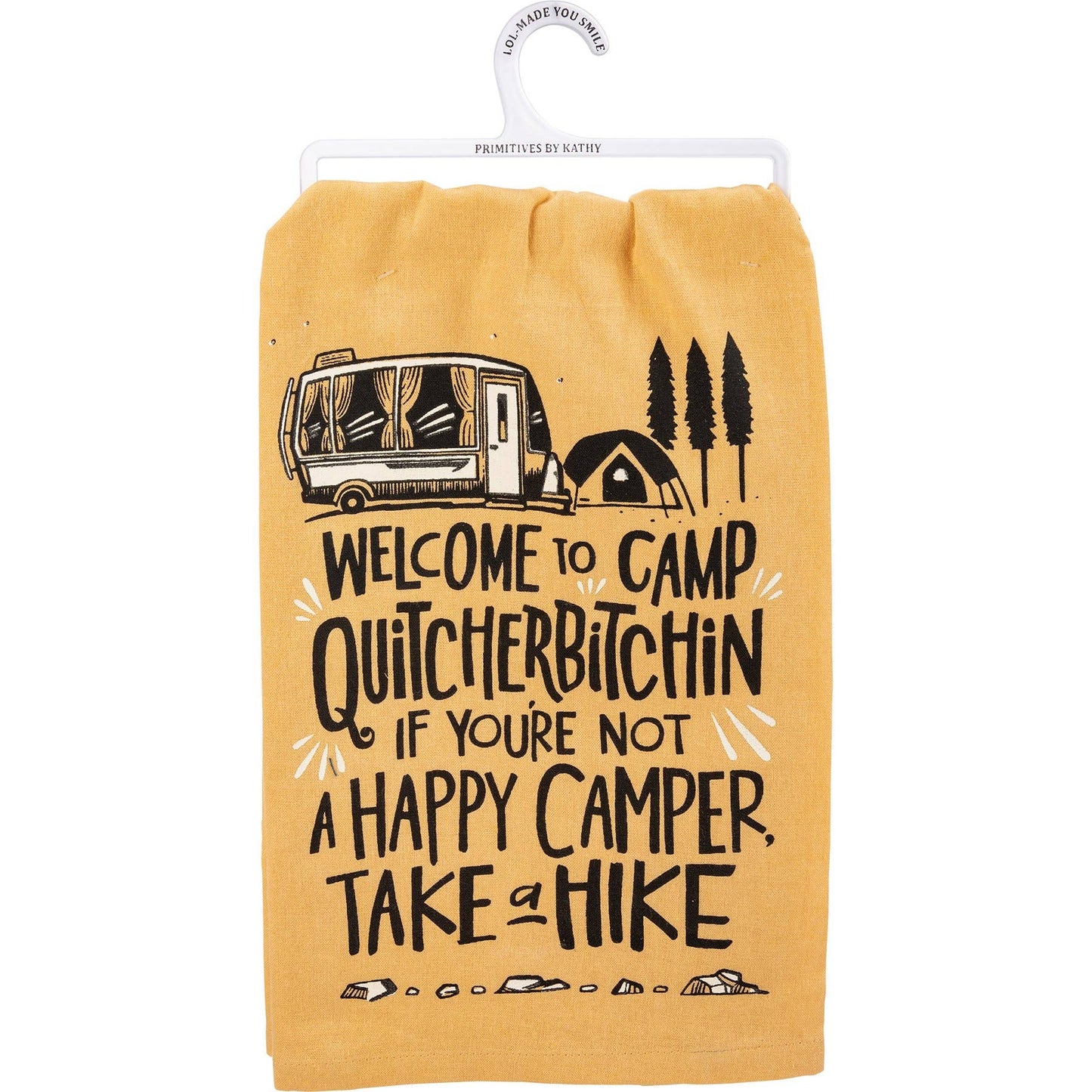 Welcome To Camp Kitchen Towel- Primitives by Kathy