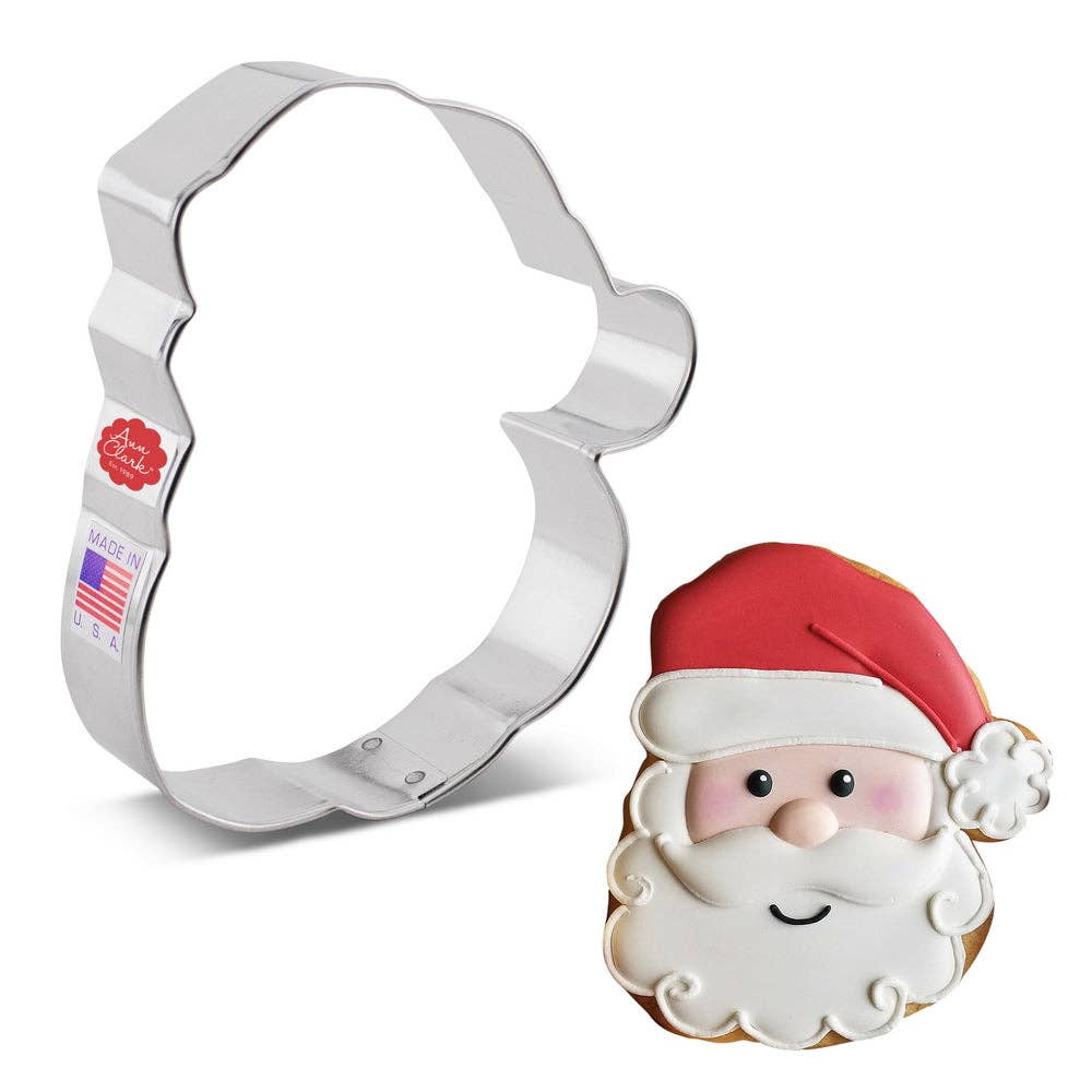 Santa Face Cookie Cutter 4.25" - Ann Clark