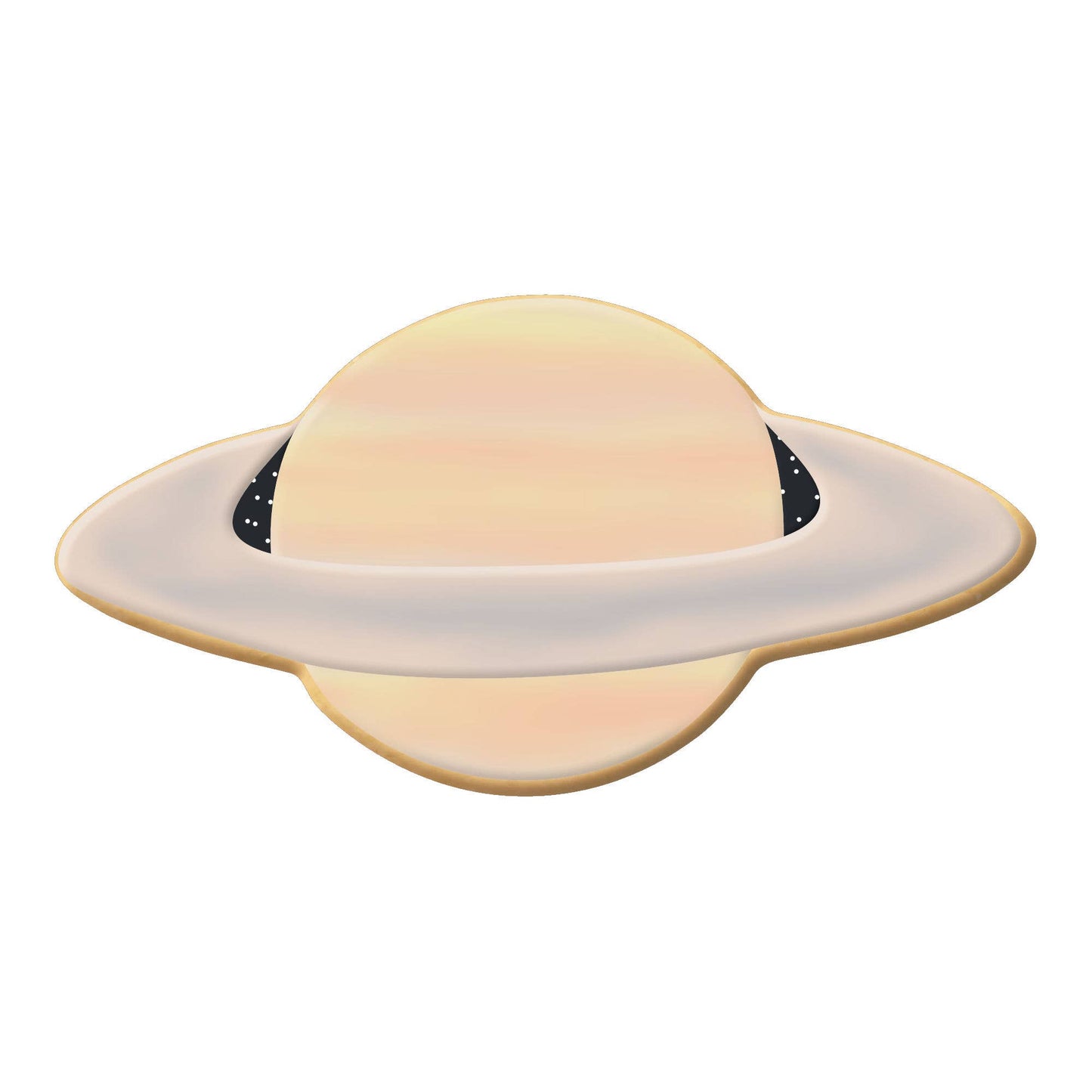 Saturn or Spaceship Cookie Cutter, 4.25"