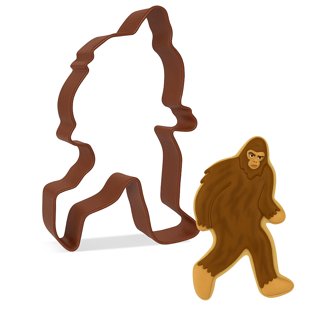 Bigfoot Poly Resin Brown Cookie Cutter 4.5" - R&M