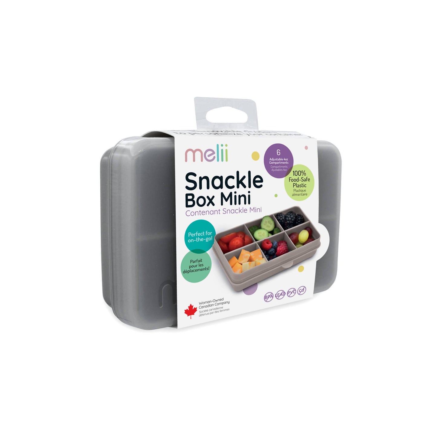 melii Mini Snackle Box - 6 Compartment