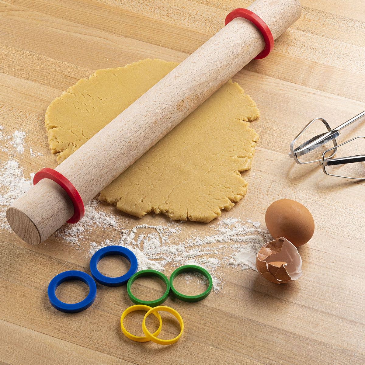Rolling Pin Rings, 8 Piece Set - Mrs. Anderson's Baking