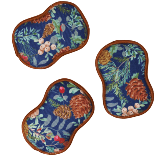 Once Again Home Co. - RE:usable Sponges (Set of 3) - Festive Pine