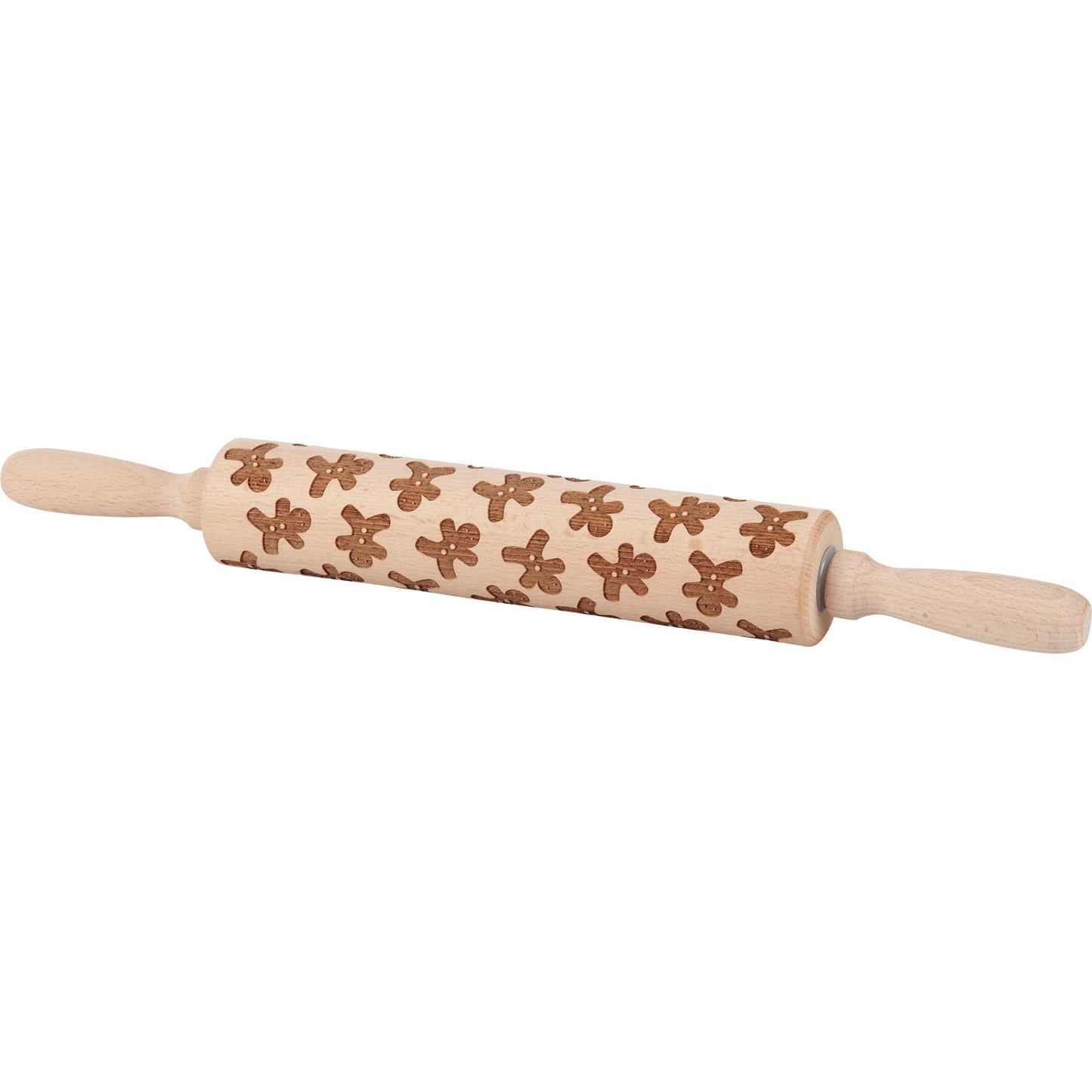 Gingerbread Men Large Wooden Rolling Pin - Primitives by Kathy