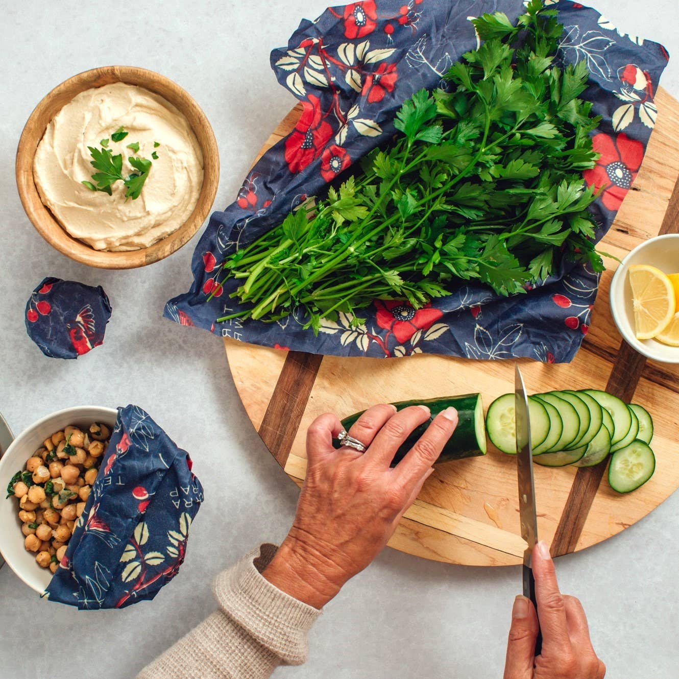 Botanical Print- Bee’s Wrap® Beeswax Reusable Bread Wrap