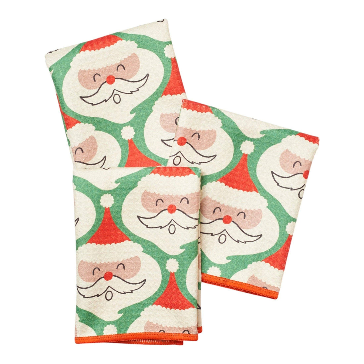 Once Again Home Co. - Mighty Mini Towel (Set of 3) Reversible - Jen Owens Santas