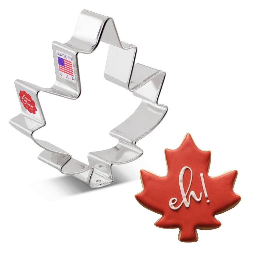Large Maple Leaf Cookie Cutter, 3.75" - Ann Clark