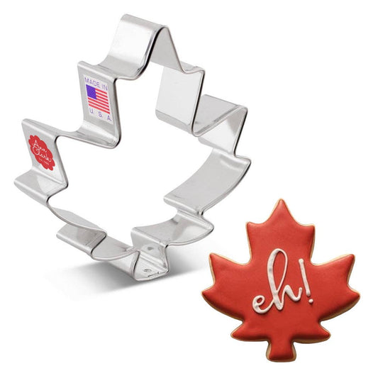 Large Maple Leaf Cookie Cutter, 3.75" - Ann Clark