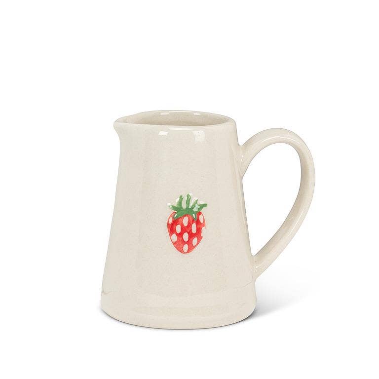 Strawberry Mini Jug-3"H(5oz)- Abbott