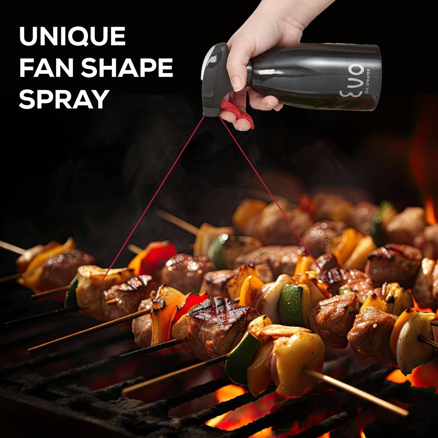 Evo Stainless Steel Oil Sprayer – Refillable 16oz Bottle
