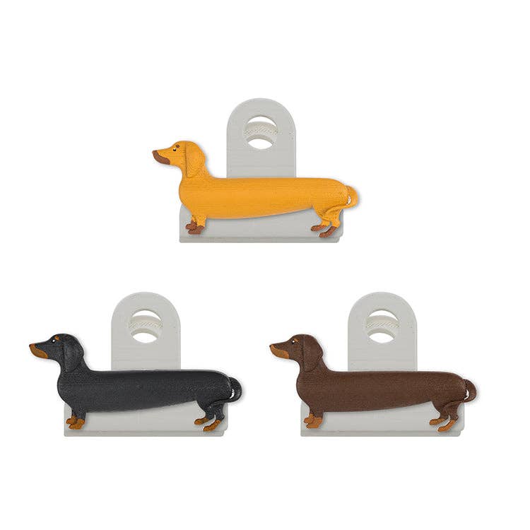 Dachshund Dog Bag Clips - Kikkerland Design Inc