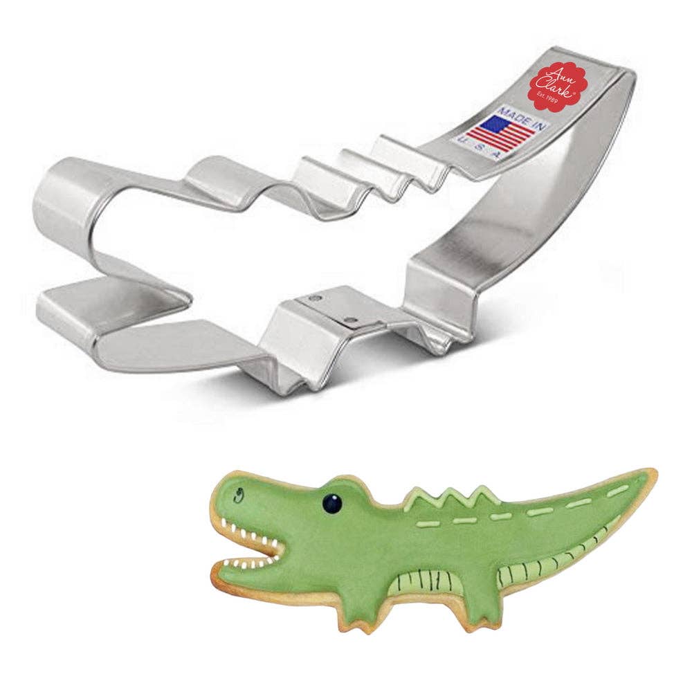 Cute Alligator Cookie Cutter, 5"- Ann Clark