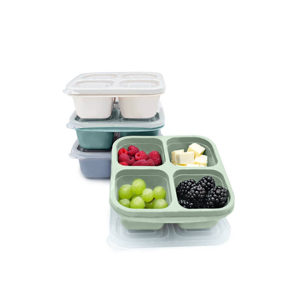 4-Compartment Meal Prep Containers Pack of 4 - Melli
