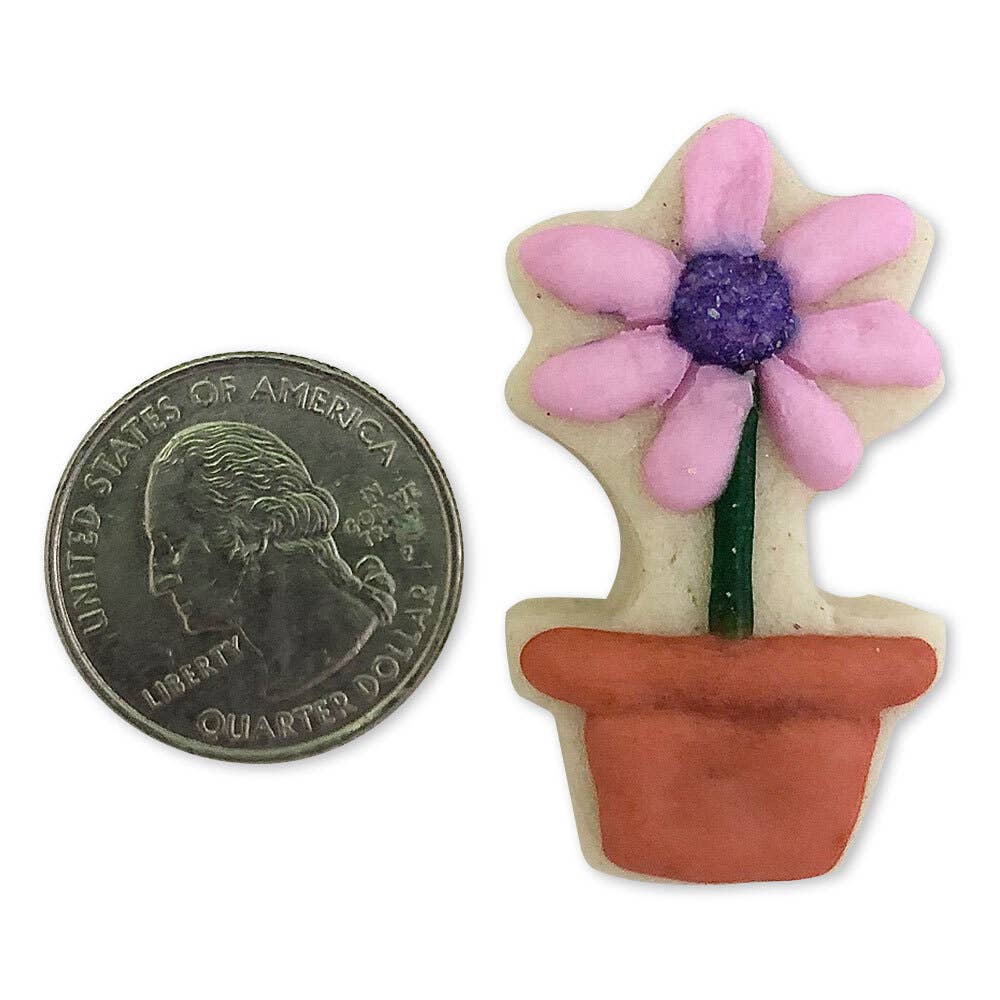 Mini Potted Flower Cookie Cutter, 1.5"