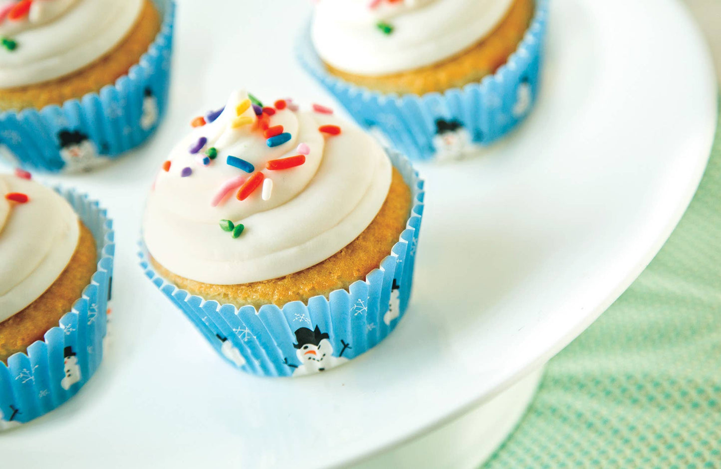 Snowman Cupcake Liners, 50 Count, 3" x 3" - Fox Run
