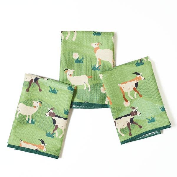 Goat Parade Mighty Mini Towel (Set of 3) - Once Again Home Co.