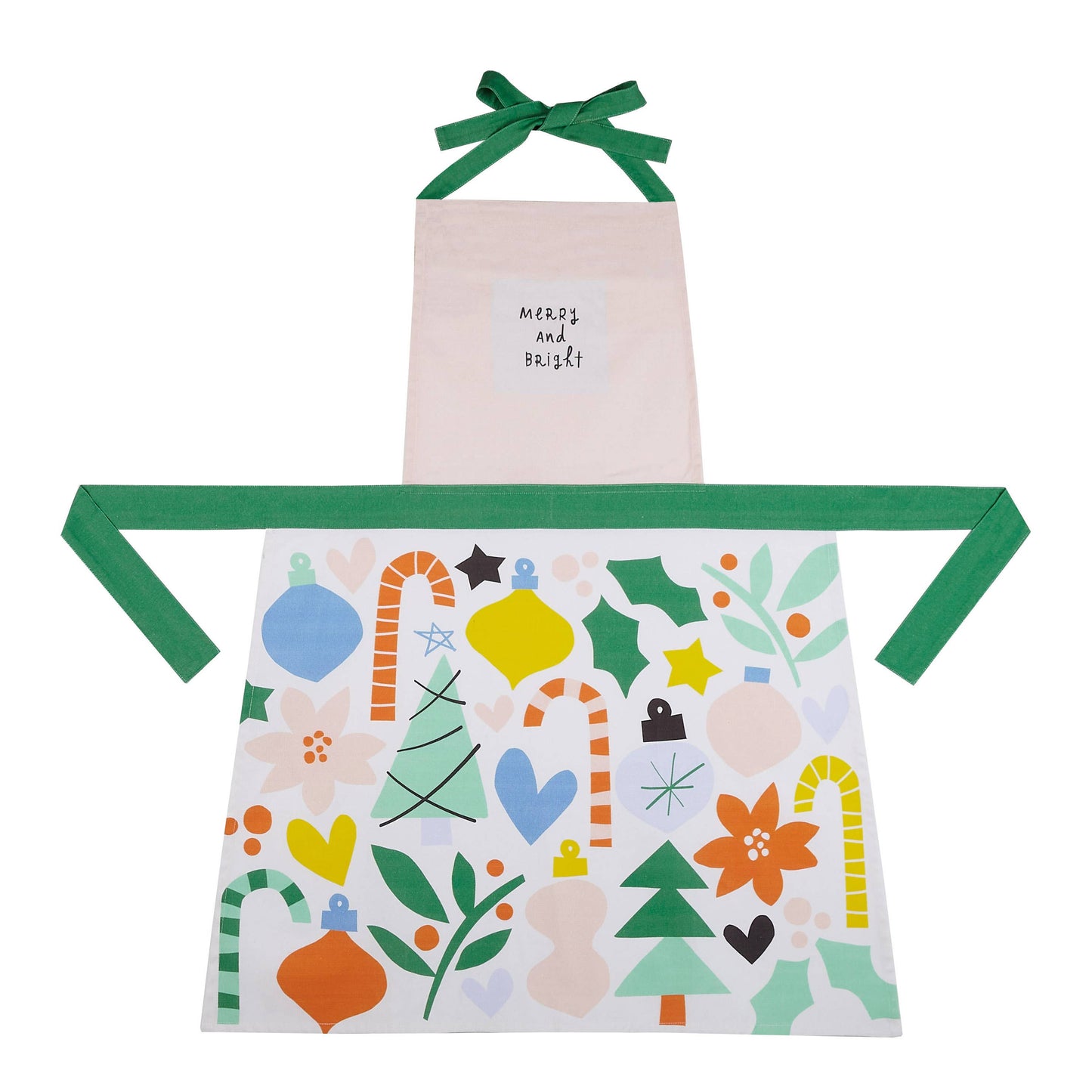 Peking Handicraft - Holiday Icons Print Apron - Ampersand