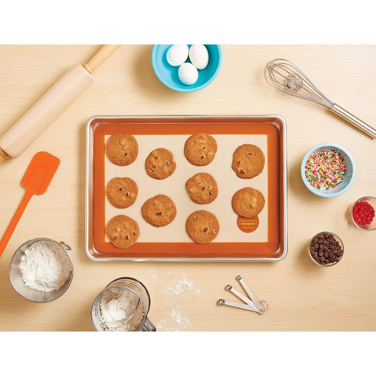 3 Cup Hand Squeeze Flour Sifter - Mrs. Anderson’s Baking