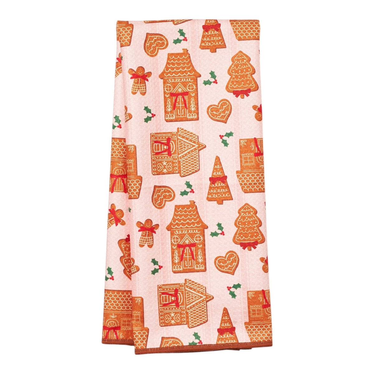 Once Again Home Co. - Anywhere Towel Reversible - Mable Tan Christmas Cookies