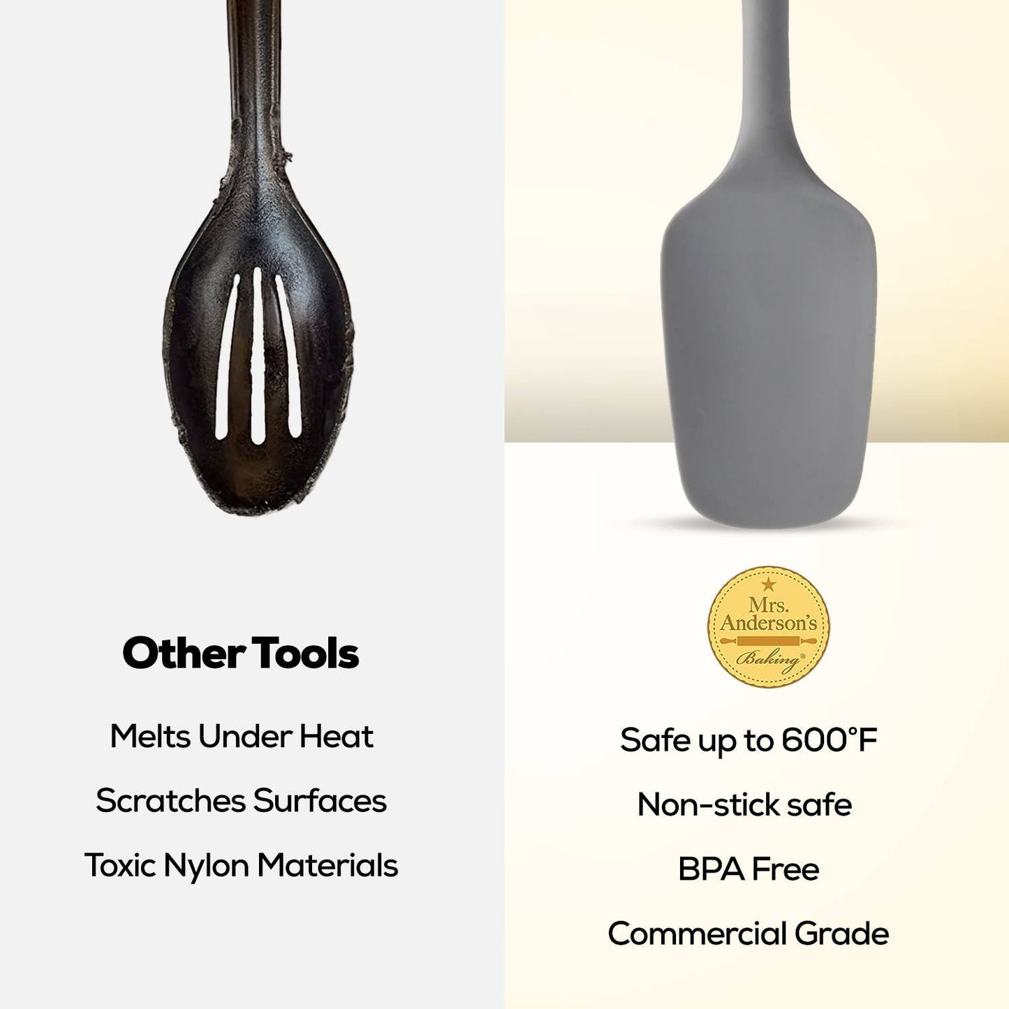 Mrs. Anderson's Baking Silicone Spoon Spatula - HIC Kitchen