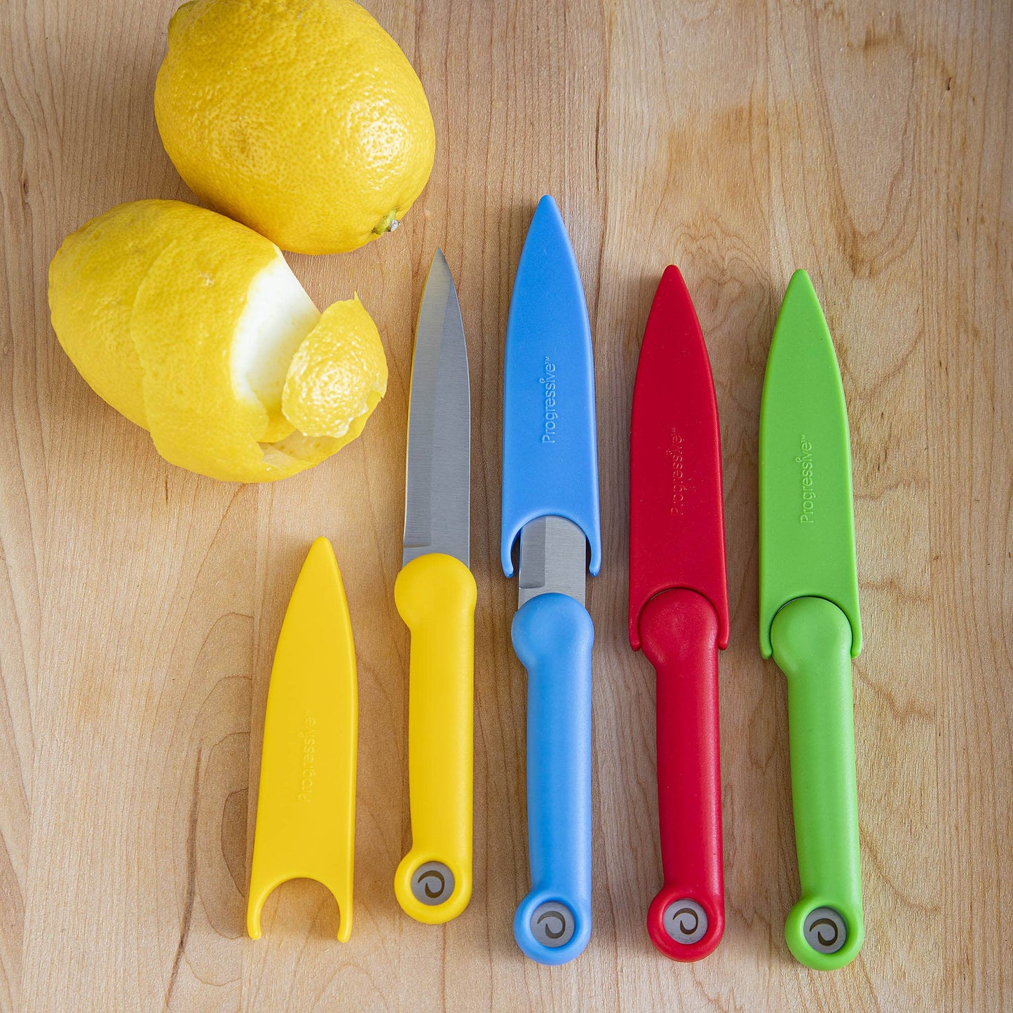 Progressive Paring Knives, 4-Piece Set, Color Coded Handles - Harold Import Co.