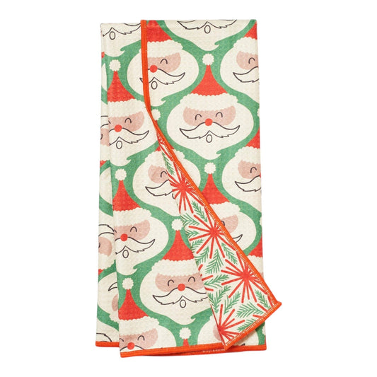 Once Again Home Co. - Anywhere Towel Reversible - Jen Owens Santas