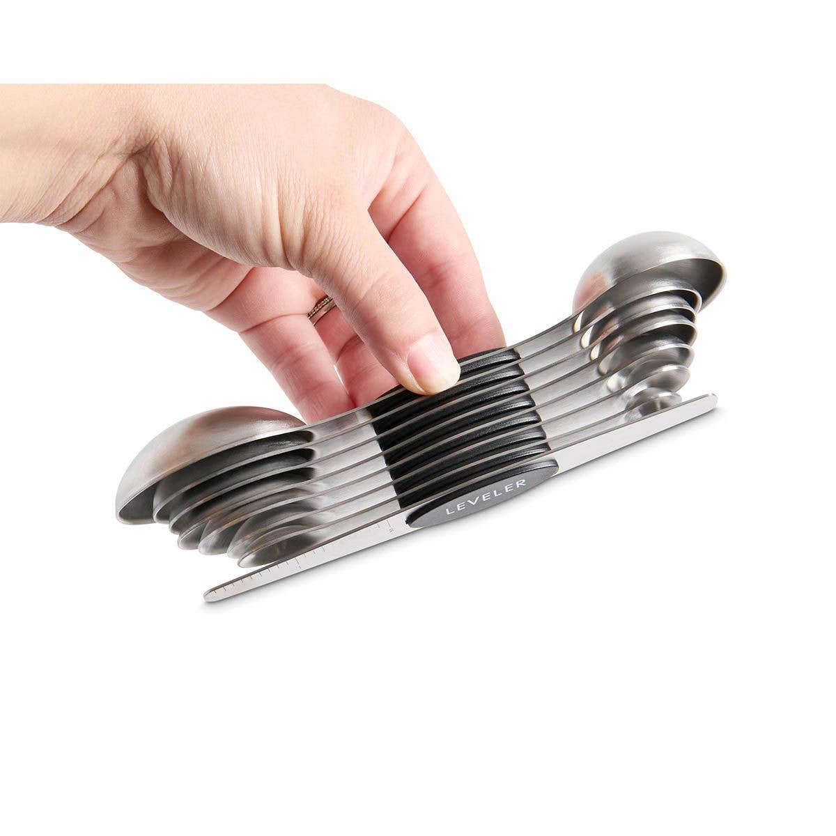 Magnetic Measuring Spoons – Dual-Sided with Leveler - Harold Import Co.