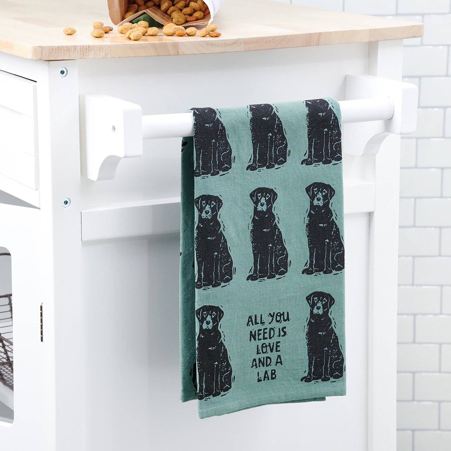 Love And A Lab Kitchen Towel - Primitives by Kathy