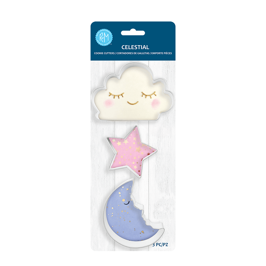 Celestial 3 pc Cookie Cutter Set- R&M International