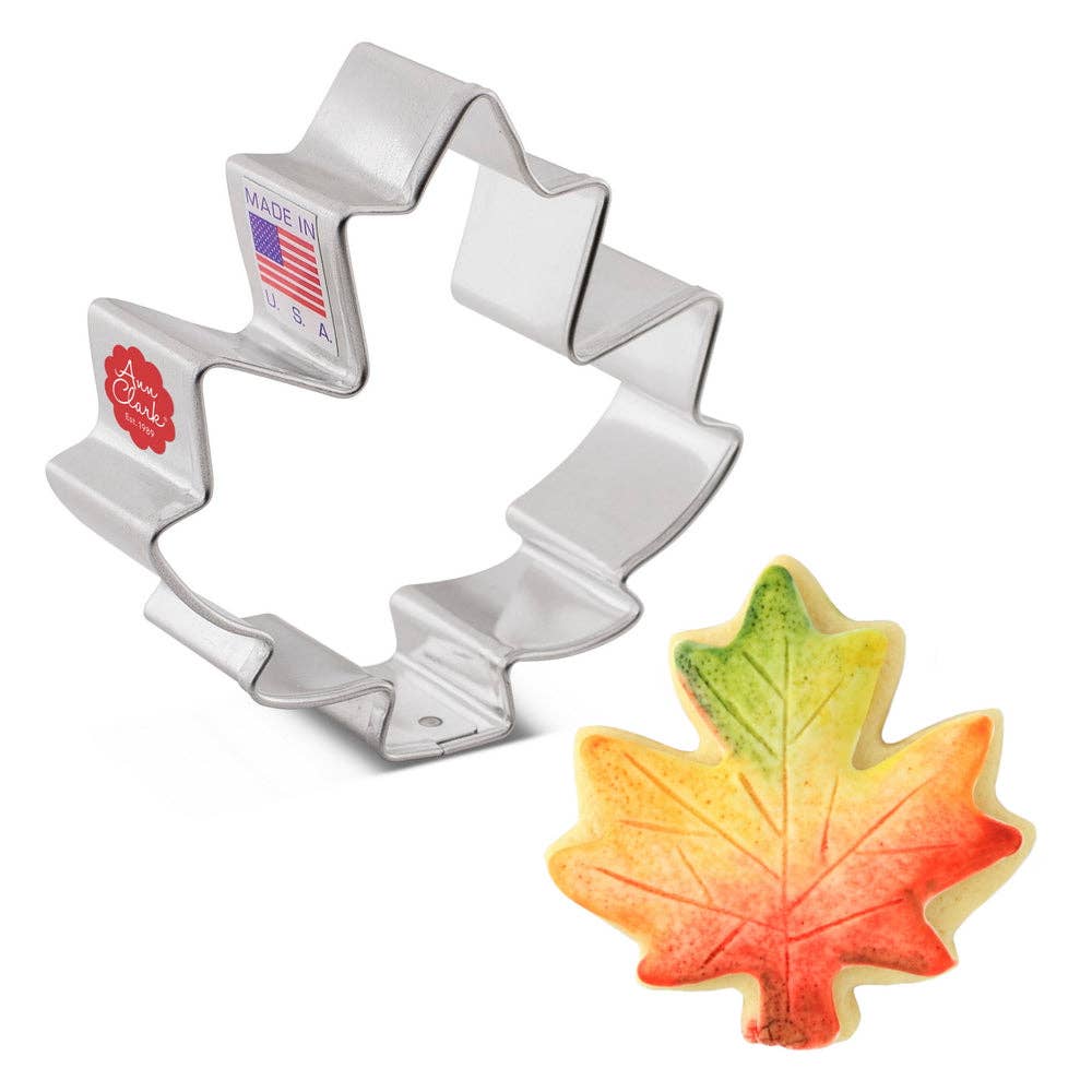 Small Maple Leaf Cookie Cutter, 2.75"- Ann Clark