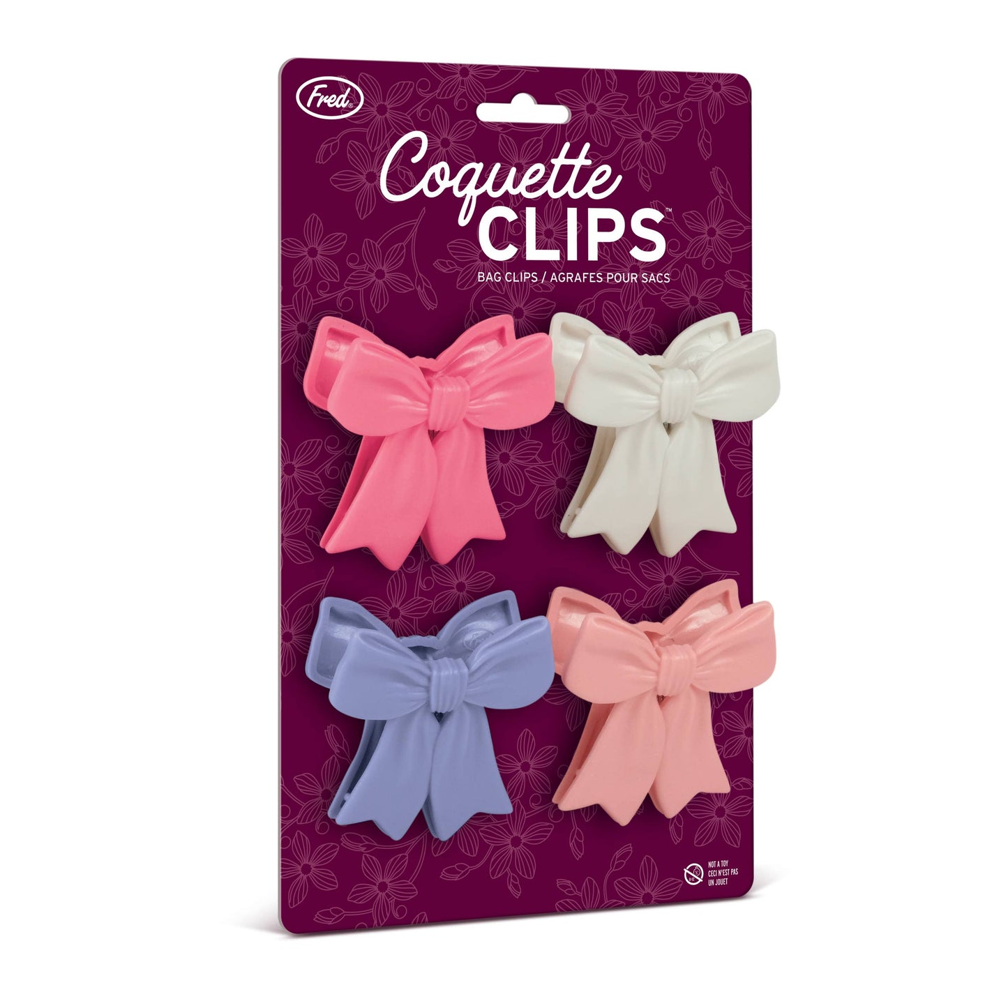 Coquette Clips - Bow Bag Clips - Set of 4