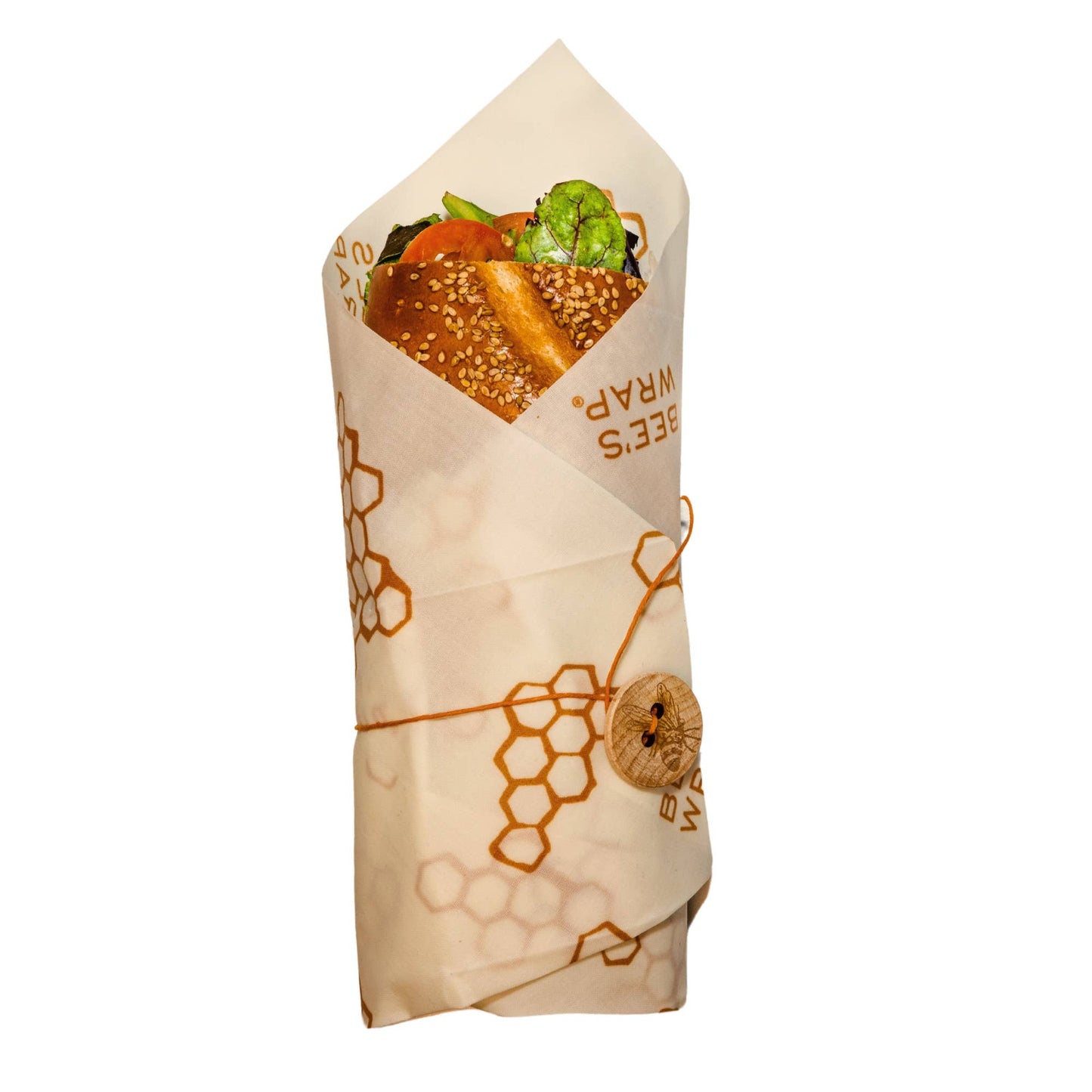 Honeycomb Print Sandwich Wrap- Bee’s Wrap® Beeswax Reusable Bread Wrap
