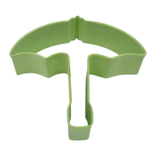 Umbrella Cookie Cutter, Mint Green Polyresin, 3"- R&M
