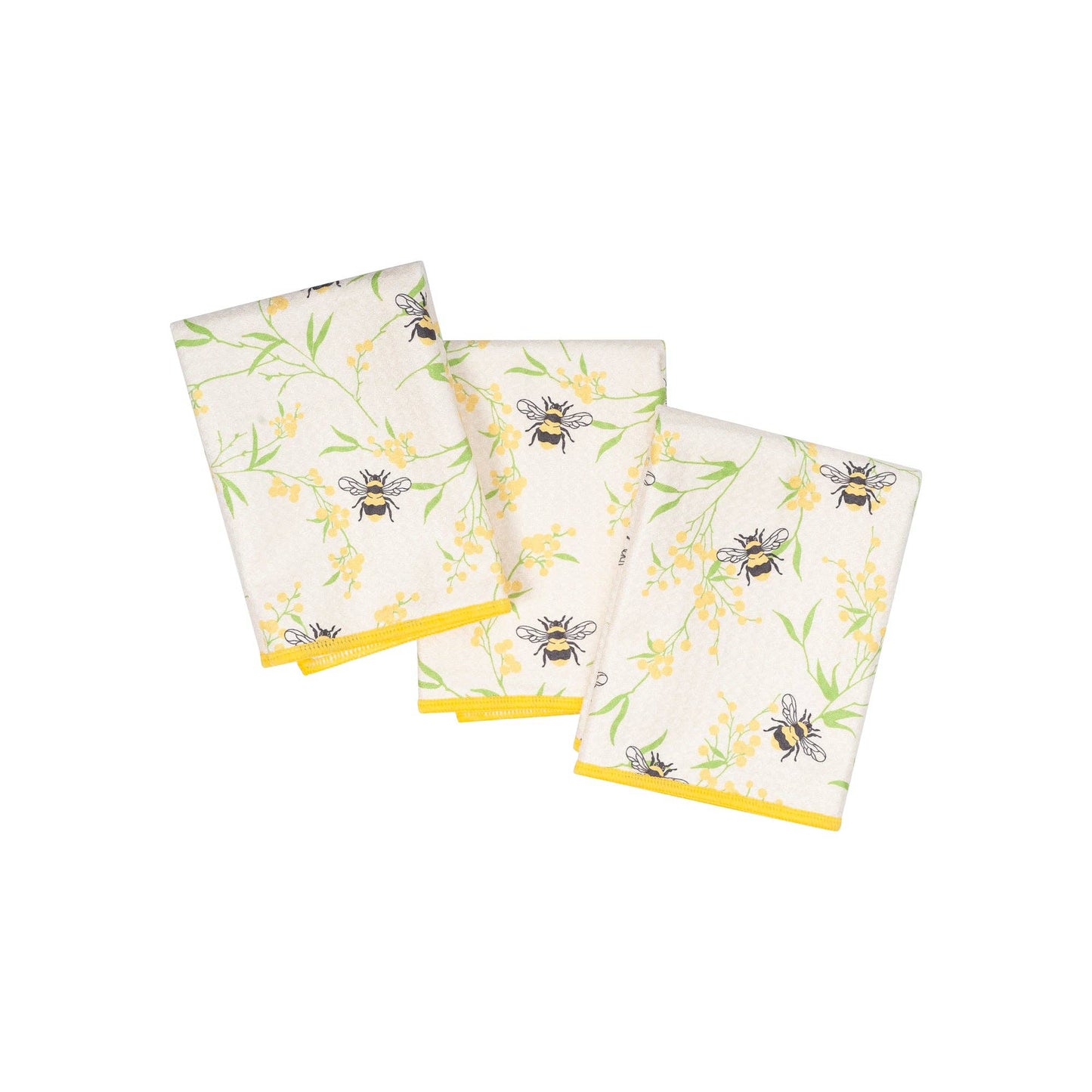 Bumblebee Mighty Mini Towel (Set of 3)-Once Again Home Co.