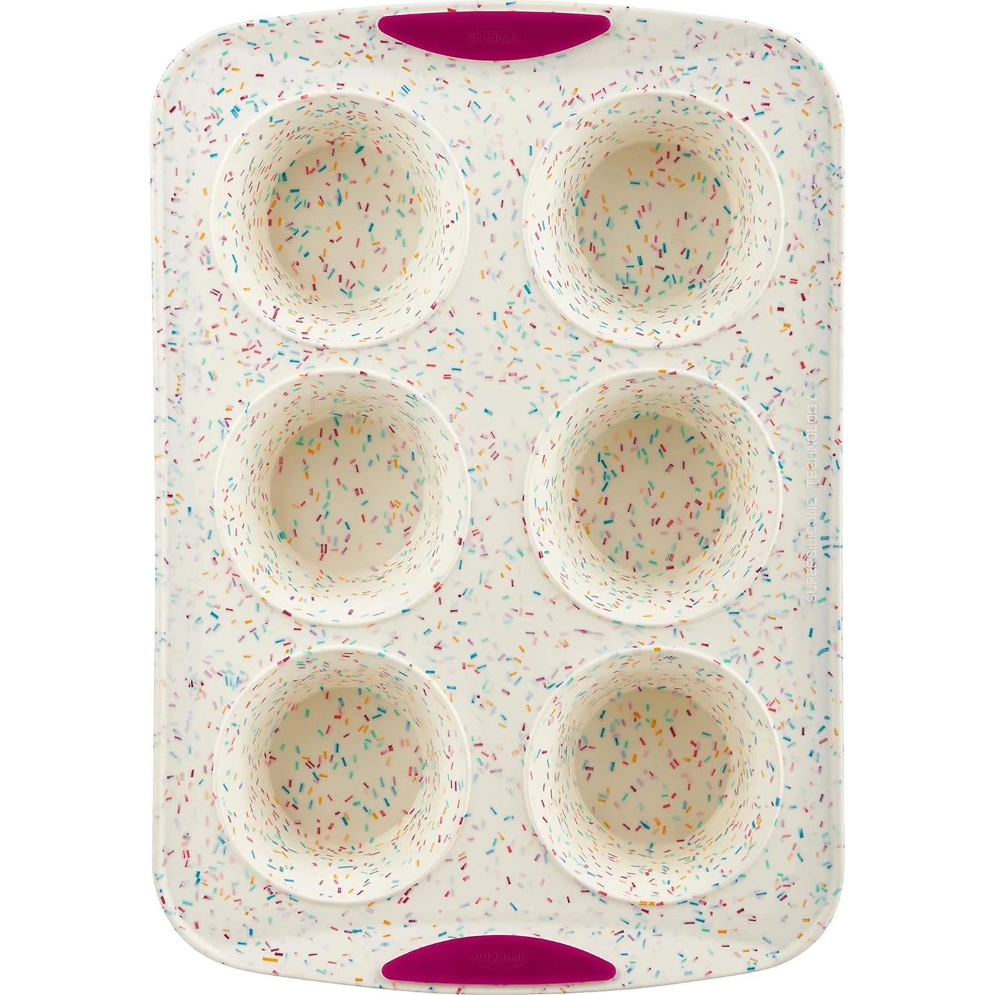 6 Jumbo Cupcake Pan, Silicone- Trudeau