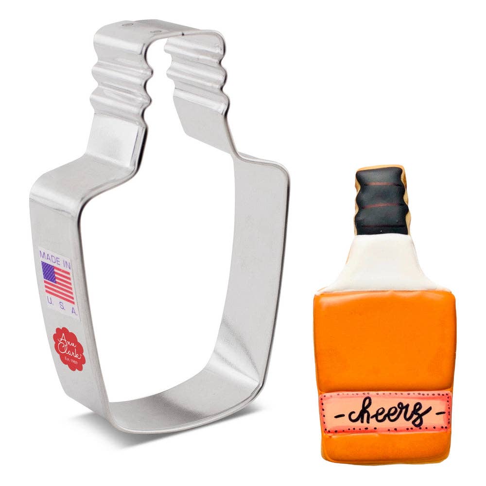 Liquor Bottle Cookie Cutter (4.5")- Ann Clark