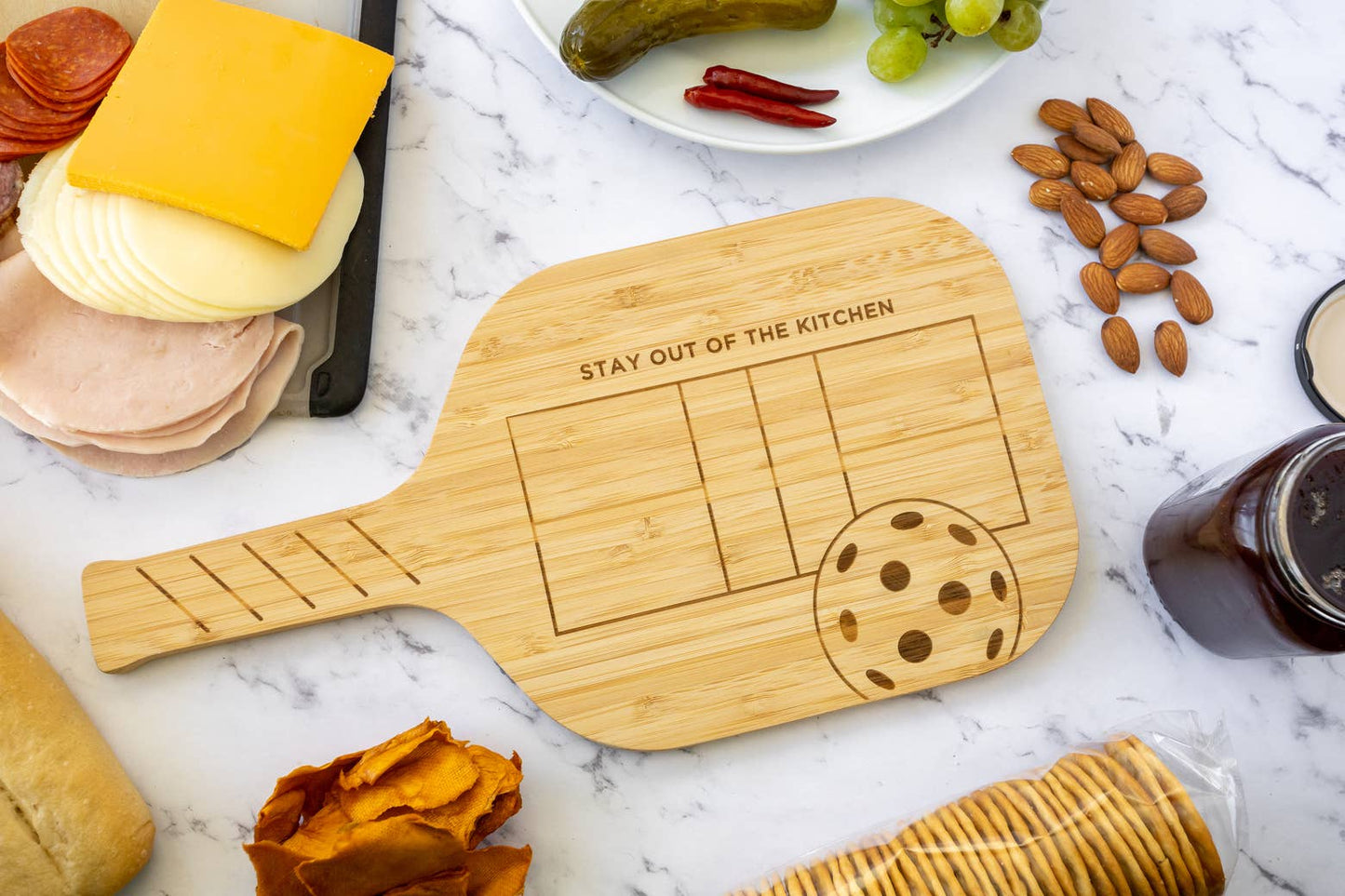 Pickleball Paddle Charcuterie Boards,14.5" - Fox Run