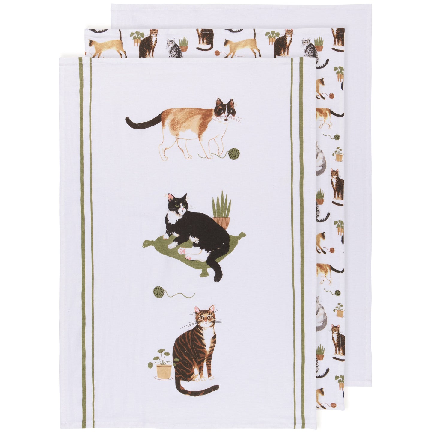 Cat Collective Bakers Floursack Dishtowels Set of 3 - Now Designs by Danica