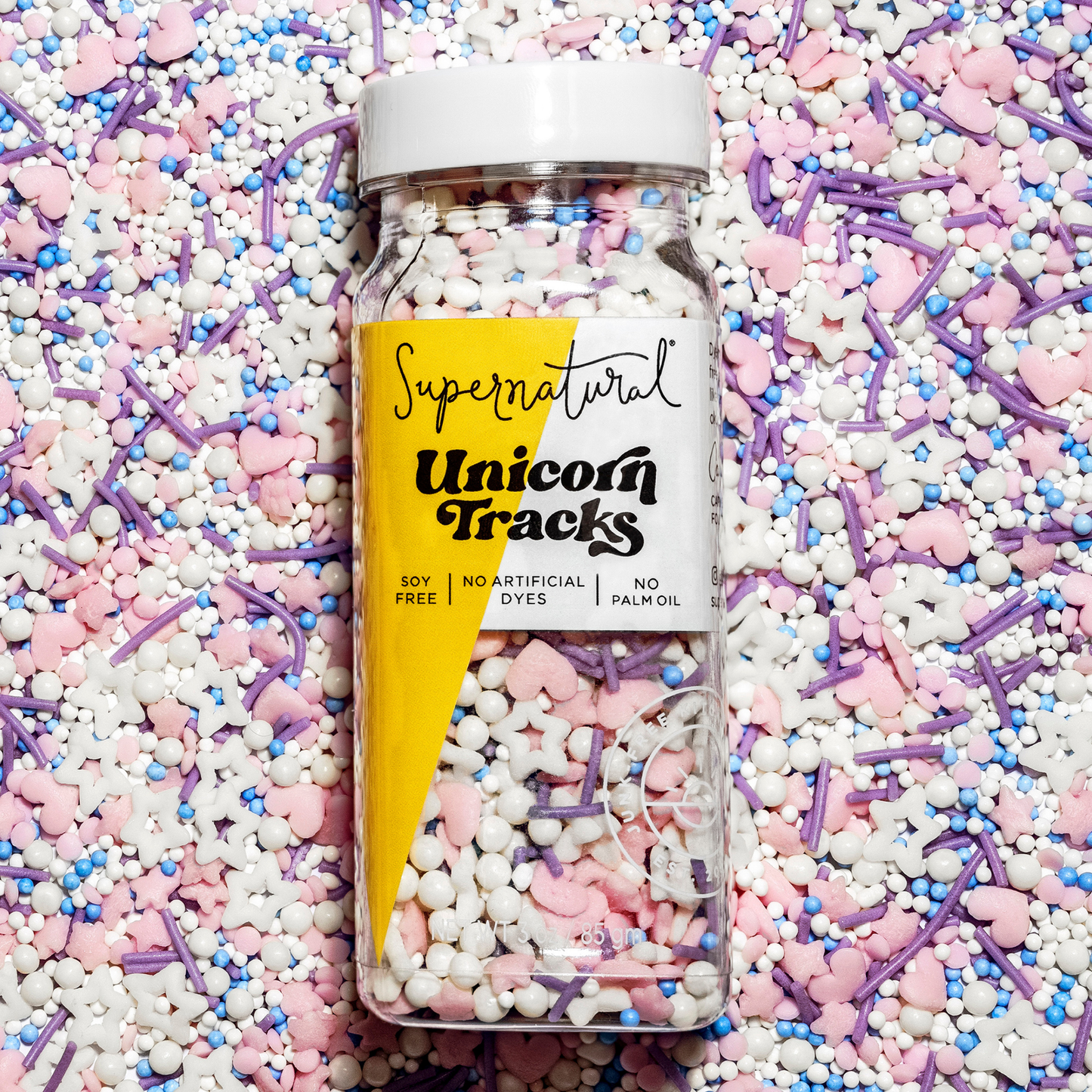 Unicorn Tracks Dye-Free Sprinkles - Supernatural