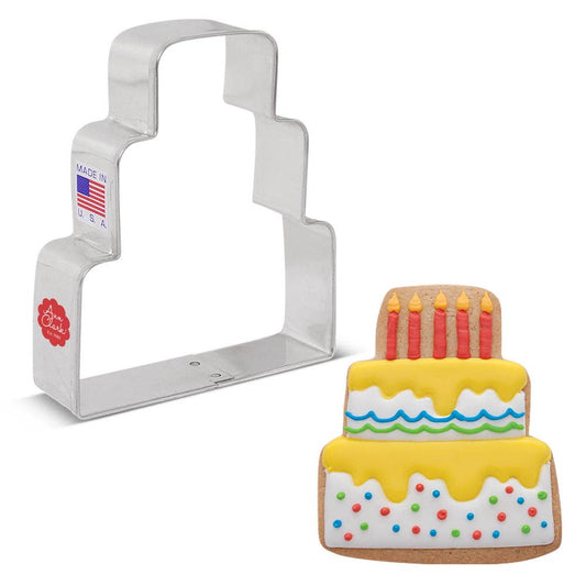 Wedding Cake Cookie Cutter, 3.75"- Ann Clark