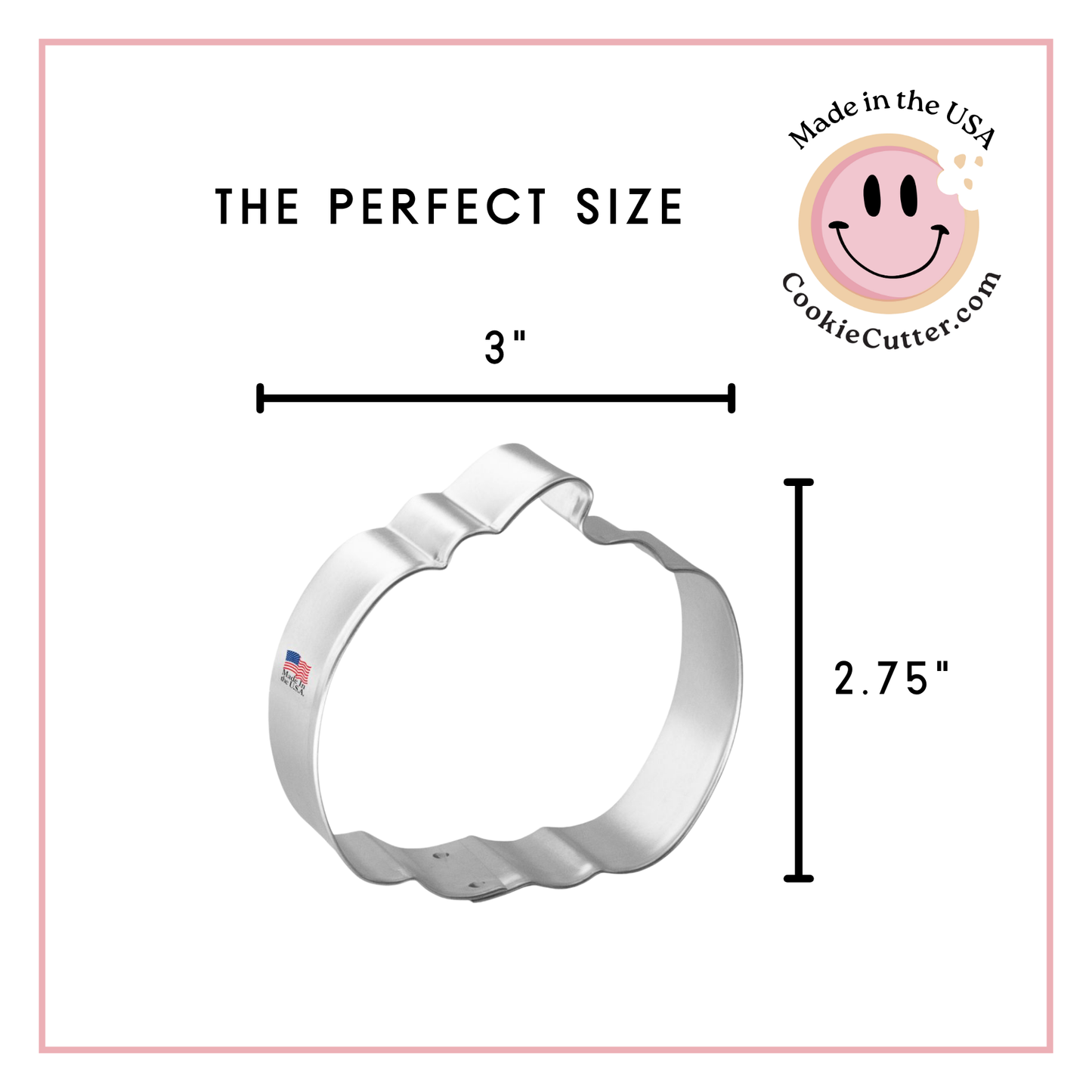 Pumpkin Cookie Cutter (3")